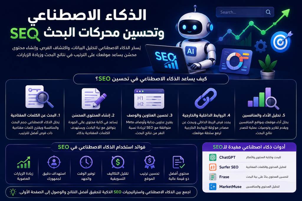 الذكاء الاصطناعي وتحسين محركات البحث SEO