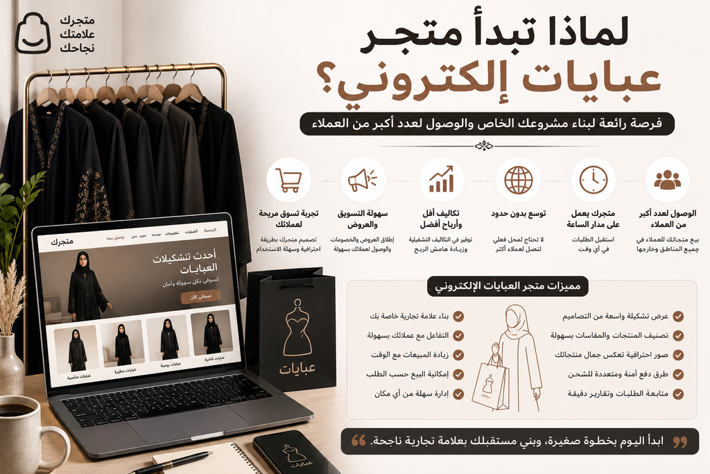 لماذا تبدأ متجر عبايات إلكتروني؟